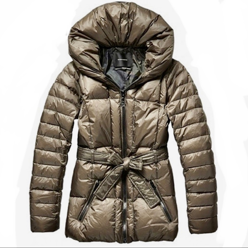 • Maison Scotch • Down Quilted Puffer Jacket Brown